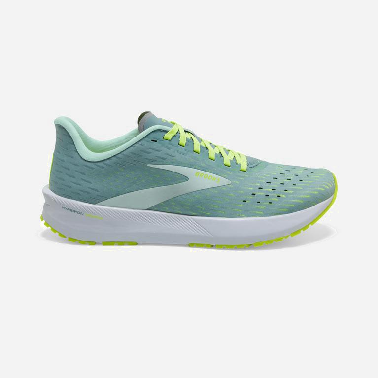 Brooks Women's Hyperion Tempo Road Running Shoes Singapore - Blue/Aqua/Nightlife/Green Yellow (85317